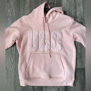 Ugg Rey Fuzzy Logo Hoodie